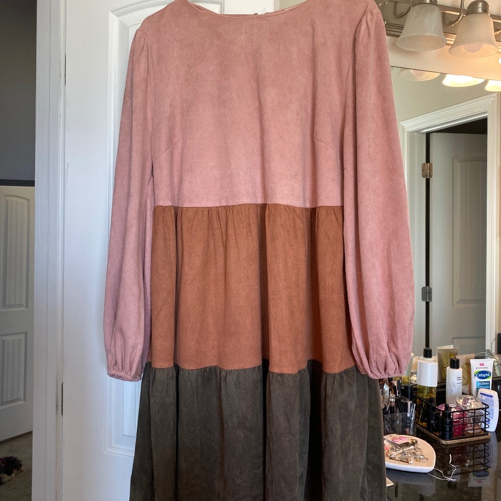 Beautiful suede dress